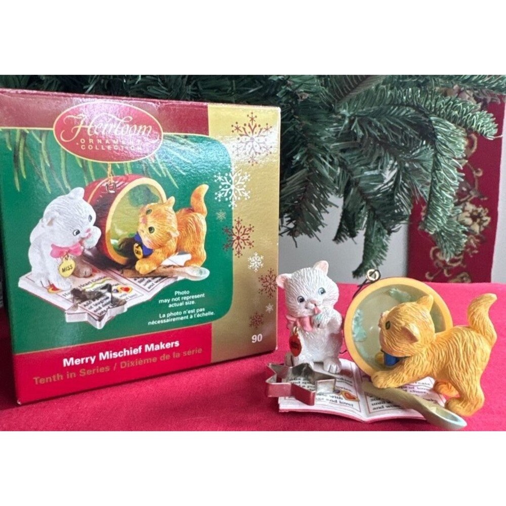 Carlton Cards Heirloom Collection Merry Mischief Makers 10 Cat Kitten Ornament